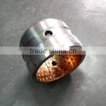 Customized hydraulic bushing , Bimetal bushing with 0.5mm copper layer , Double metal steel bronze Bi metal bush price