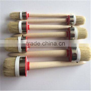 round pure bristle paint brush,chalk brush round paint brush