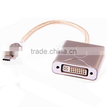 NEW USB-C Type C USB 3.1 Male to DVI 1080P Monitor Adapter Cable for Macbook