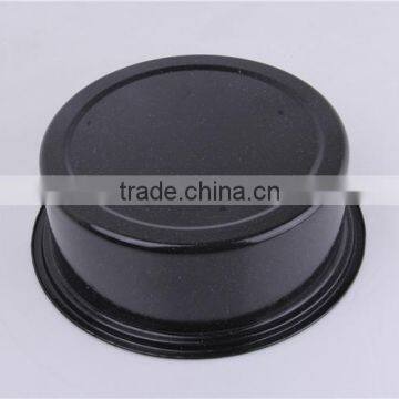 Kitchen Tool Black Round Enamel Shallow Baking Pan With Lid photo-4