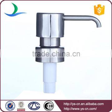 High quality glass soap bottle bent pipe 304 stainless steel foam pump