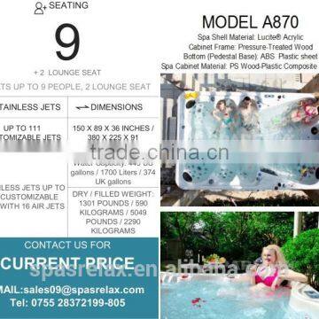 Massage Type and Freestanding Installation Type 3 Meter Hot Tub (A870) photo-6