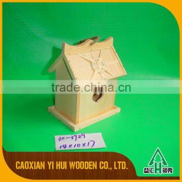 Cheap Nature Unfinishes Wooden Bird House photo-6