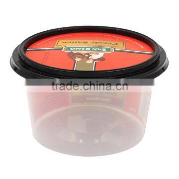 425g Food Grade Material PP Peanut Sauce Container, Disposable Plastic Sauce Cup With Lid photo-5