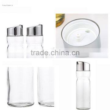 Oil and Vinegar Bottle Set - 150ml Glass Olive 2 Piece Cruet Set Oil Dispenser Bottles photo-5