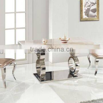 TH363 Fashion Design 2 Seater Marble Dining Table photo-2