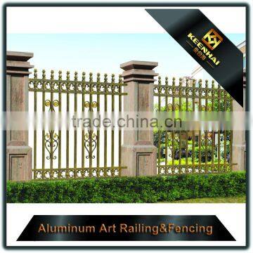 Alibaba Home&Garden Powder Coated Decorative Aluminum Metal Garden Fence in Good Price