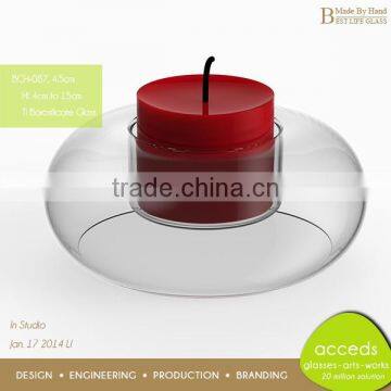 Cheap OEM/ODM Handmade Decorative Glass Candlestick Wedding photo-5