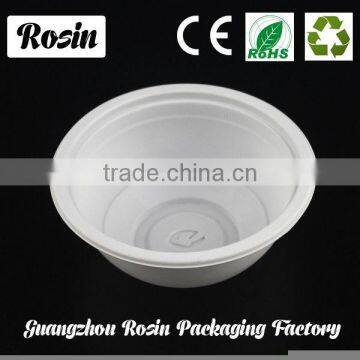 Round disposable plastic salad bowl with lid made in China