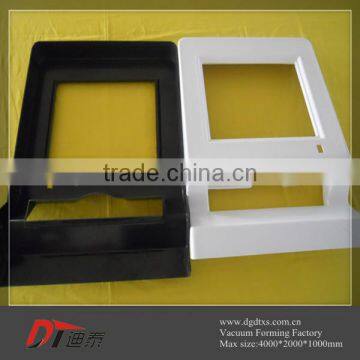 Custom black and white plastic Outline vacuum forming part