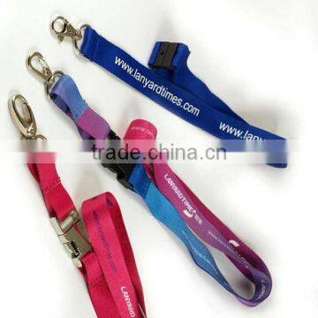 Promotional printed polyester lanyard with bottle opener