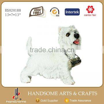 13 Inch Resin Decoration Outdoor Lifelike Watch Dog Animal Sculpture photo-5