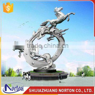 Life size stainless steel horse sculpture for sale NTS-011LI