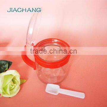 Cooking Tools Handle Glass Salt Dispenser Jar With Spoon photo-3