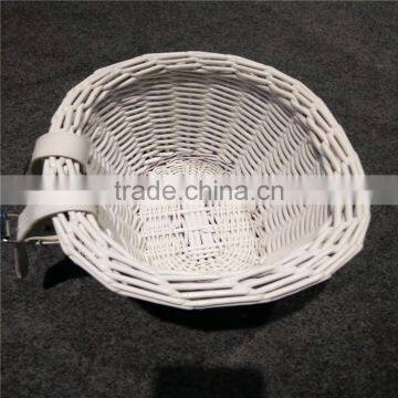Cheap Round Pink Wicker Bike Basket photo-4
