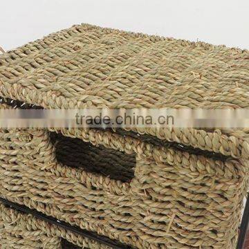 5 Drawer Storage Unit Seagrass Storage Drawer photo-6