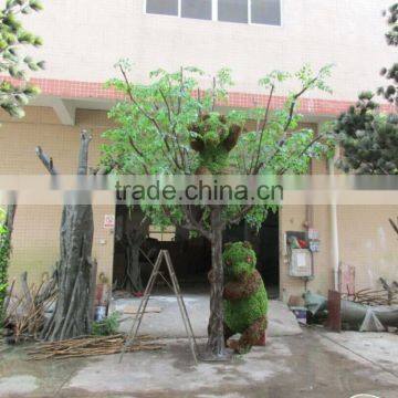 Artificial banyan tree with grass animals for sale