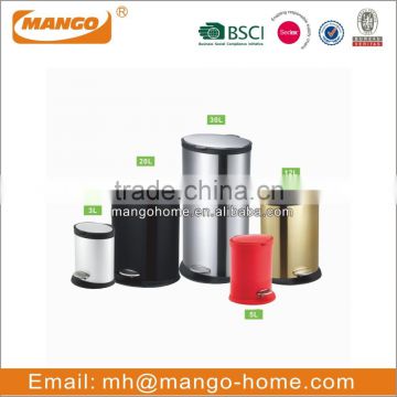 Metal Powder Coating Pedal Bin Trash Can With Different Colors Available photo-5
