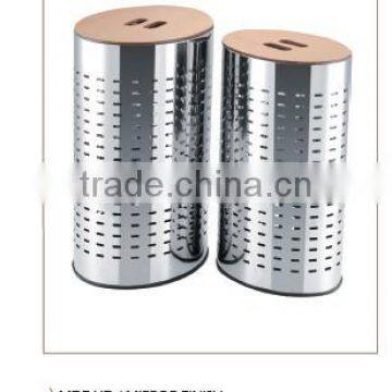 Metal segregated waste bins