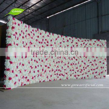 GNW 16ft flower wall backdrop with hydrangea and rose flower for wedding stage backdrop decoration