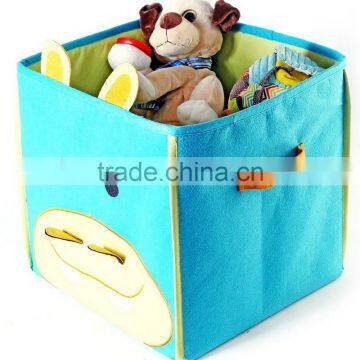 wholesale cheap eco friendly OEM acceptable printable handmade felt non woven storage basket for toys alibaba china suppliers