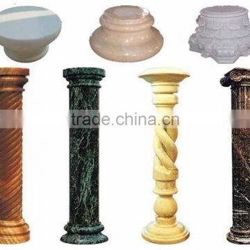 China Manufacturer Wholesale Home Decoration Flat White Marble Columes photo-5