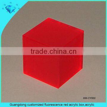 Customized Rose Red Acrylic Box,colorful Acrylic Products photo-4