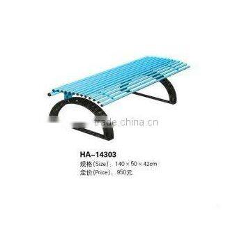 (HD-20102 ) Stainless Steel Bench Handrail and Hard Wood Bench /garden Furniture Outdoor Stainless Steel Bench photo-6