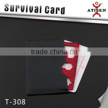 Colorfull Red out door card ,Card type mini multi-functional survival card