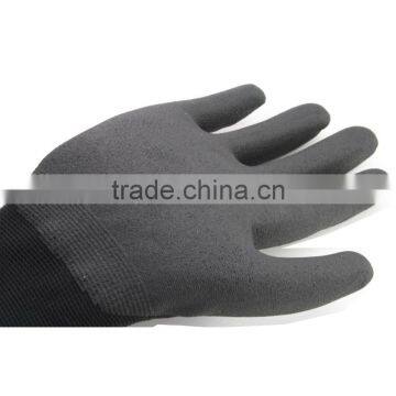 NMSAFETY 13 Gauge Knitted Black Nylon Liner Coated Foam Pvc on Palm Good Grip Safety Working Gloves photo-3
