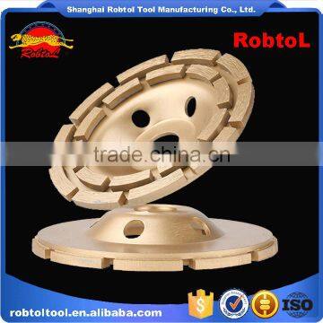 100mm Double Row Diamond Grinding Wheel 4" Abrasive Polishing Disc Concrete Granite Marble Double Cup Wheel photo-4
