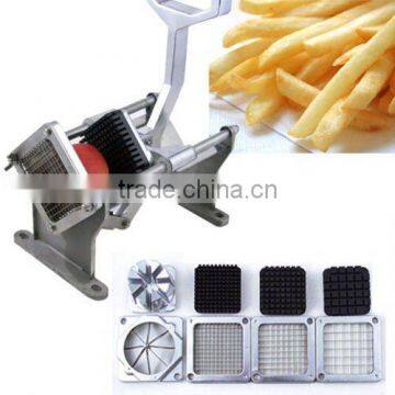 Stainless steel French fry cutter with four knifves