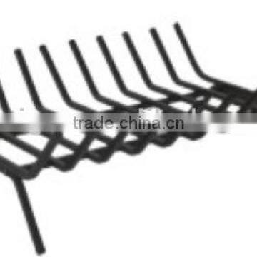 19 inch black iron fire grate