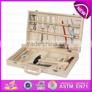 Hot Sale Preschool Toy Wooden Kids Tool Box Best Design Intelligent Diy Wooden Kids Tool Box W03D018 photo-3