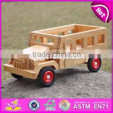 2017 New Products Kids Small Toys Solid Wooden Toy Cars and Trucks W04A332 photo-4