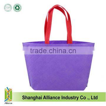 Promotional non woven shopping hand bags new design ultrasonic non woven tote shoulder beach bags