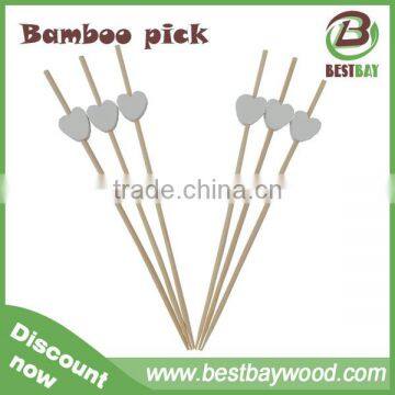 Chistmas Party Cocktail Decoration Heart-shaped Bamboo Skewers,bamboo Skewers Wholesale photo-2