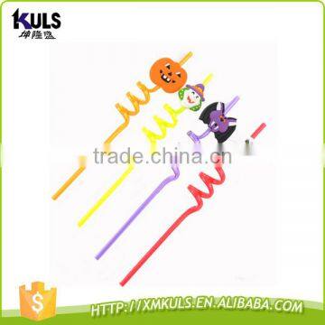 Wholesale Halloween Straw PVC Cartoon Straws Custom Crazy Plastic Drinking Straw photo-3