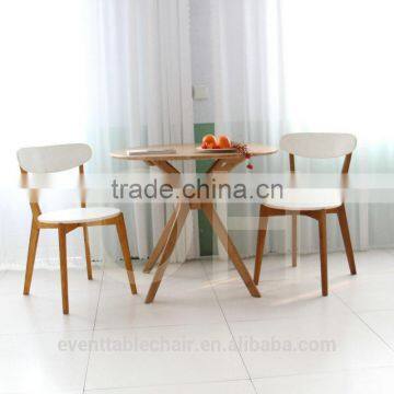 Wholesale Restaurant Living Roommorden Leather Cushion Solid Wood Dining Restaurant Furniture Chair photo-3