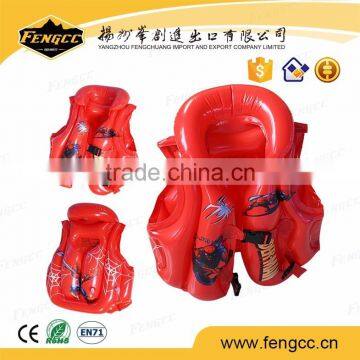 CE certificate PVC safty advertising inflatable water park children swimming jacket
