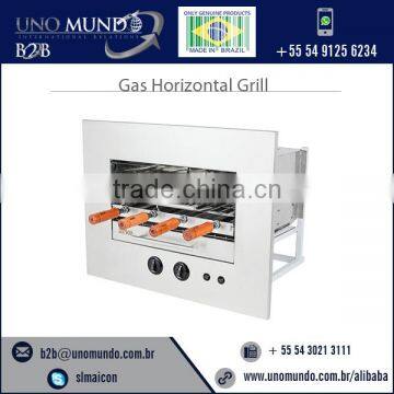 Power Saving Easy to Use Gas Horizontal Grill With 4 Skewers