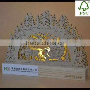 Father Christmas Cut Wooden Laser Cutting photo-2