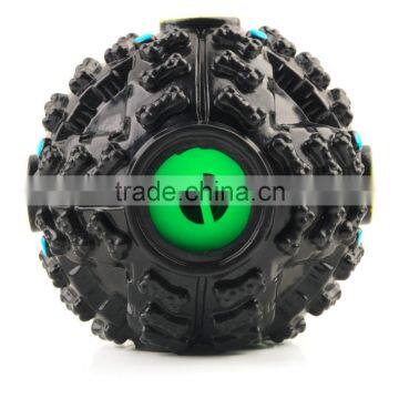 Popular2016 Pet Dog Cat Food Dispenser Squeaky Giggle Quack Sound Training Toy Chew Ball photo-2