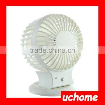 UCHOME Promotion Gift Summer Mini Rechargable Fan With Led Light for Outdoor and Office photo-2