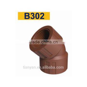 TY High Quality PP Threaded Pipes&fittings 45 DEGELBOW A Eco-friendly Cheap Price Full Size Factory Price List Discount photo-2