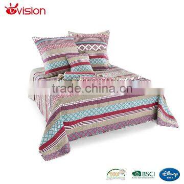 new arrival bedspread,cotton quilted bedspared.Geometric bedspread