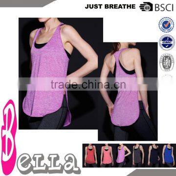 OEM fuxia pink burnout fancy crop tank top