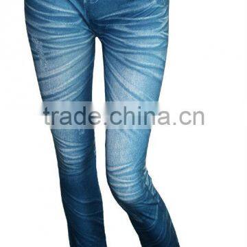 seamless jean polyester lady legging