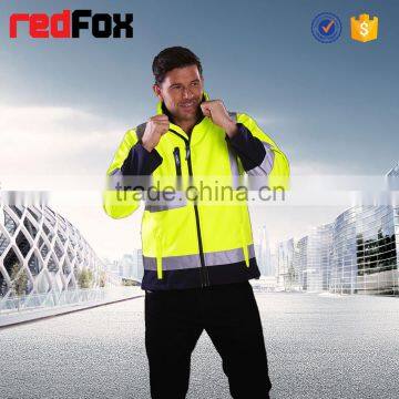 Waterproof Breathable High Visibility Winter Safety Shell Jacket photo-5