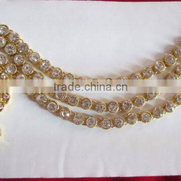 SIDE TIKA TIKA GOLD TONE CRYSTAL Hair Accessory photo-4